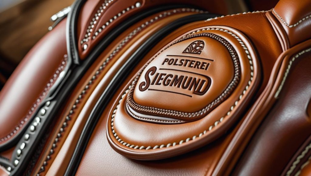 Abgenutztes Ledersofa vor der Polsterung durch die Sattlerei